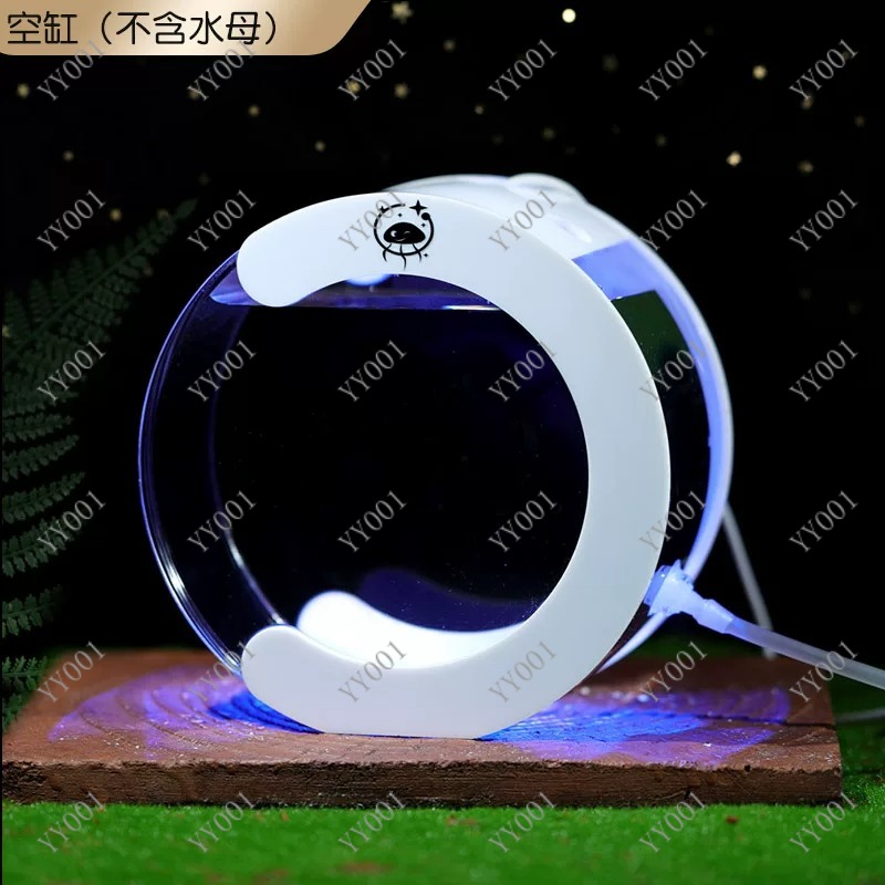 Aquarium Fish Artificial - Desktop Circulating Jellyfish Aquarium Tank Lazy