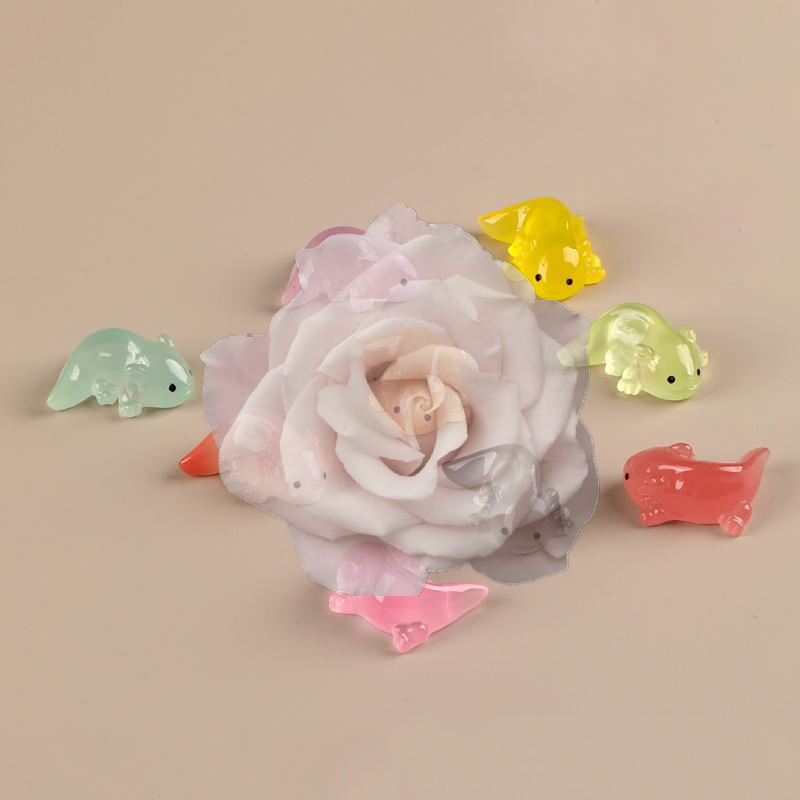 Aquarium Fish Popular - Popular Kawaii Mini Luminous Salamander Figurines