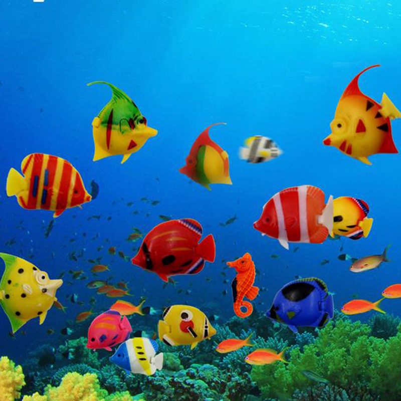 10pcs Aquarium Fish Tank Artif - огляд і ціна Aquarium Fish Artificial