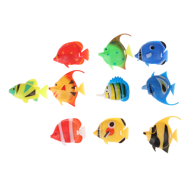 10pcs Aquarium Fish Tank Artif - огляд і ціна Aquarium Fish Artificial