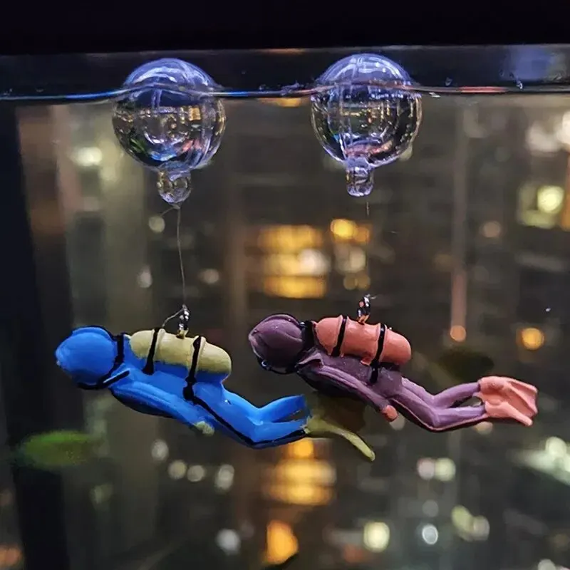 Fish Tank Diver Ornaments Land - огляд і ціна Aquarium Fish Popular