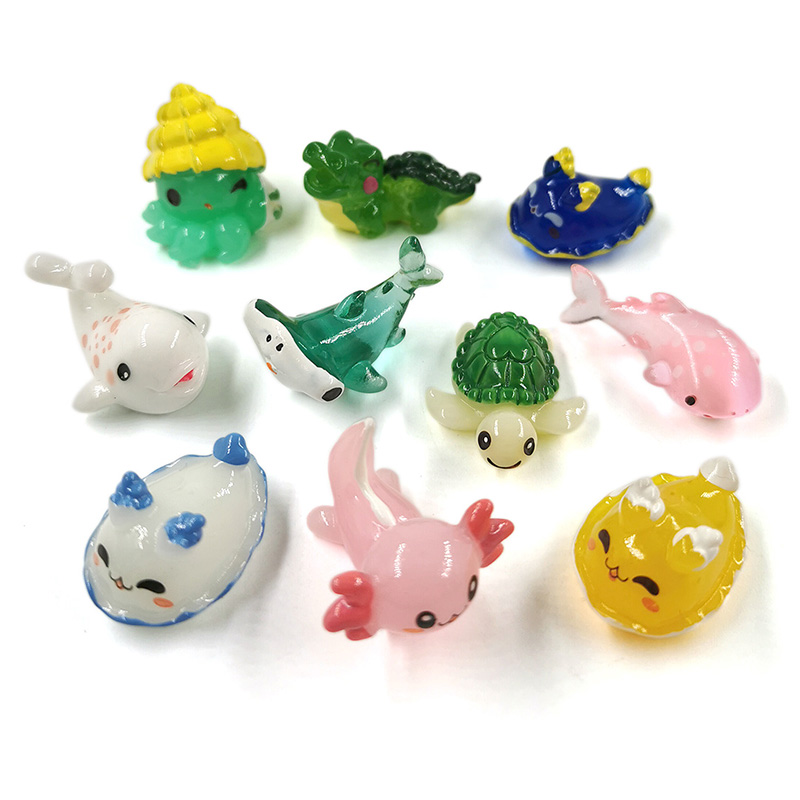 10Pcs Shark Whale Turtle Dolph - огляд і ціна Aquarium Fish Dolphin