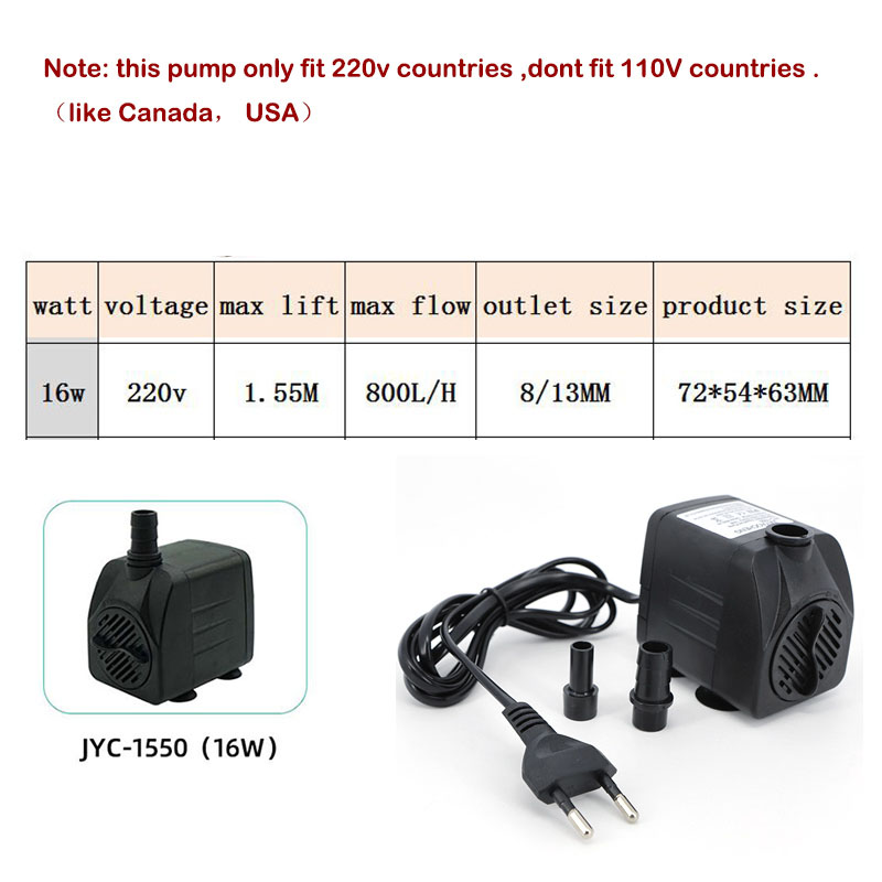 AC 220V 16W 25W Submersible Wa - огляд і ціна Aquarium Fish And Supplies